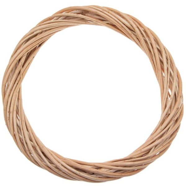 Weidenkrank geschält hell, 30 cm, bastelkiste.lu