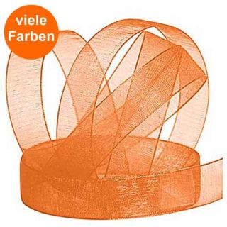 Chiffonband Uni Ø 15mm mit Webkante, 10m