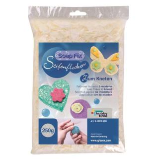 Glorex Seifenflocken weiß zum Kneten, 100 % vegan