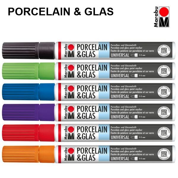 Porzellan & Glas Marker, Ø 1 - 2 mm