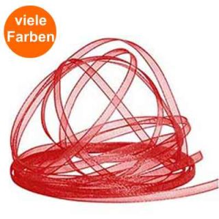 Chiffonband Uni mit Webkante Ø 3mm, 10m