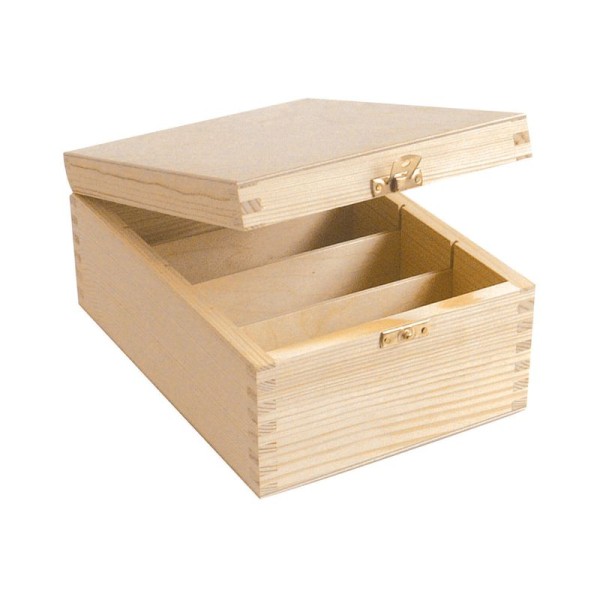 Holz-Karteibox 24x17x11 cm