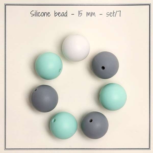 Silikon Perlen (beats) für Schnullerkette & Co