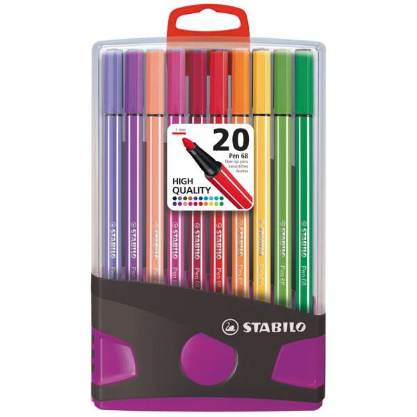 Stabilo ColorParade Pen 68 Filzstifte Ø 1,0mm 20er Set