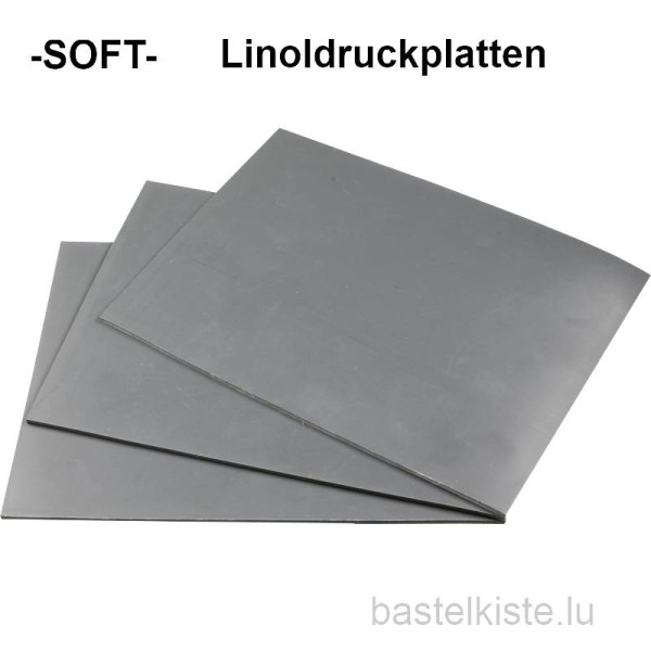 Linoldruckplatten, Linoleumplatten SOFT, Ø 2,6mm