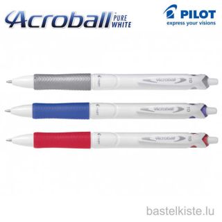Pilot Acroball PureWhite Medium – Kugelschreiber
