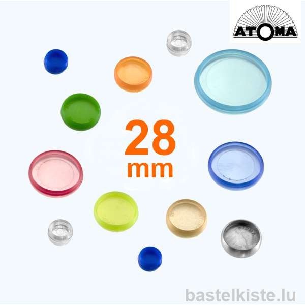 ATOMA Ø 28mm Austauschringe aus Kunststoff, 24 Stück