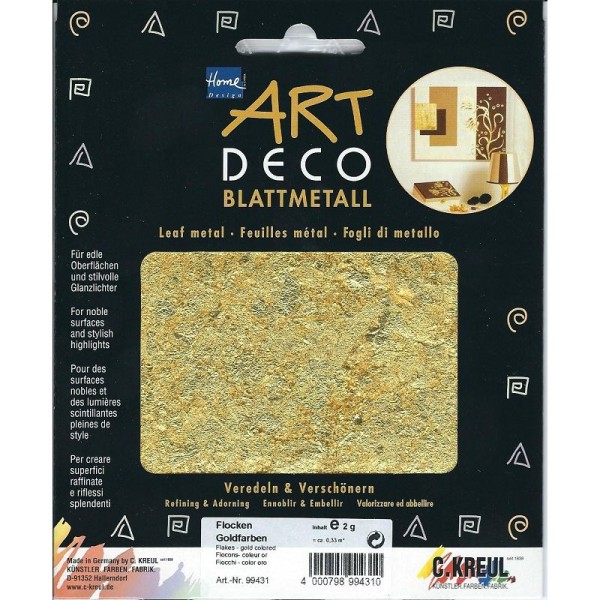 Blattmetall Flocken Gold, 2g