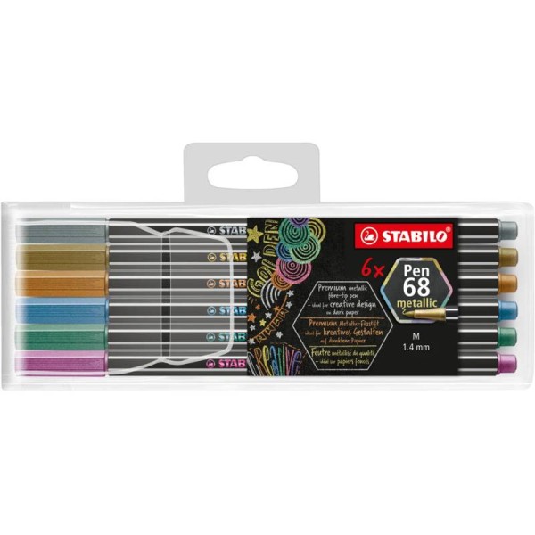 Premium Metallic-Filzstift STABILO Pen 68 metallic