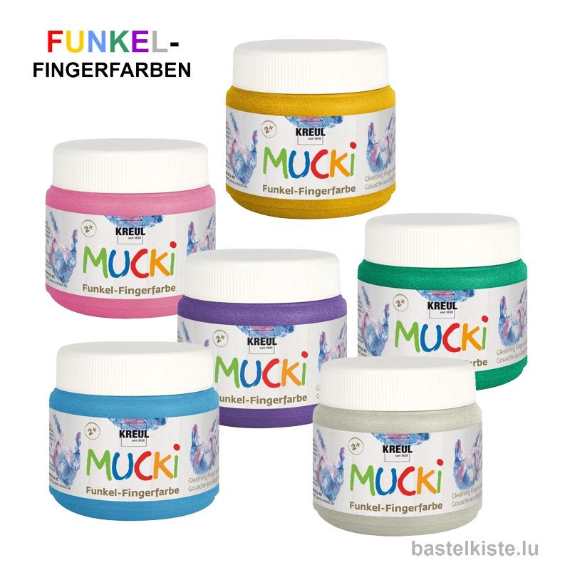 MUCKI ►FUNKEL◄ Glitzer-Fingerfarbe 150ml
