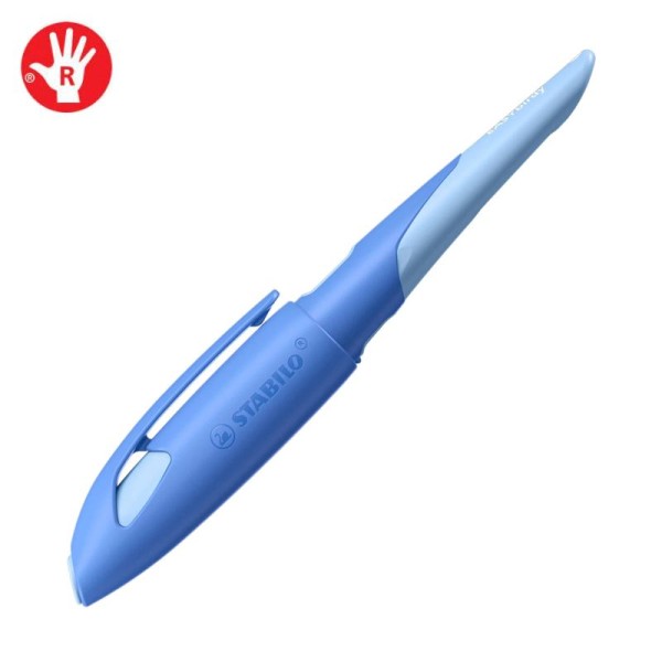 STABILO EASYbirdy Ergonomischer Schulfüller inkl. Patrone, blau/hellblau, bastelkiste.lu