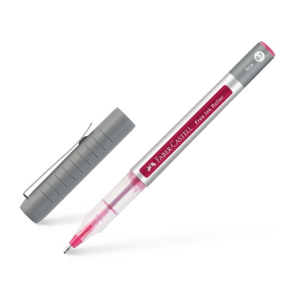 Faber-Castell Free INK Roller fine Strichstärke Ø 0,7 mm, bastelkiste.lu, rot