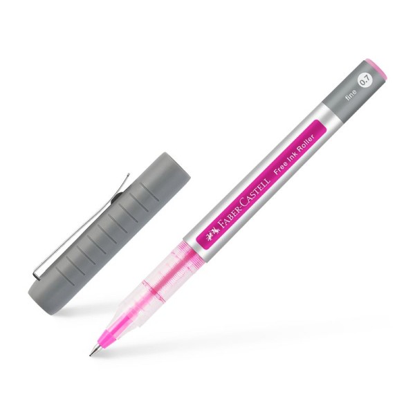 Faber-Castell Free INK Roller fine Strichstärke Ø 0,7 mm, bastelkiste.lu, pink