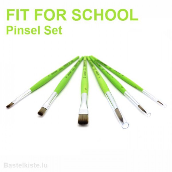 FIT FOR SCHOOL Synthetics Allrounder 6er Pinsel-Set