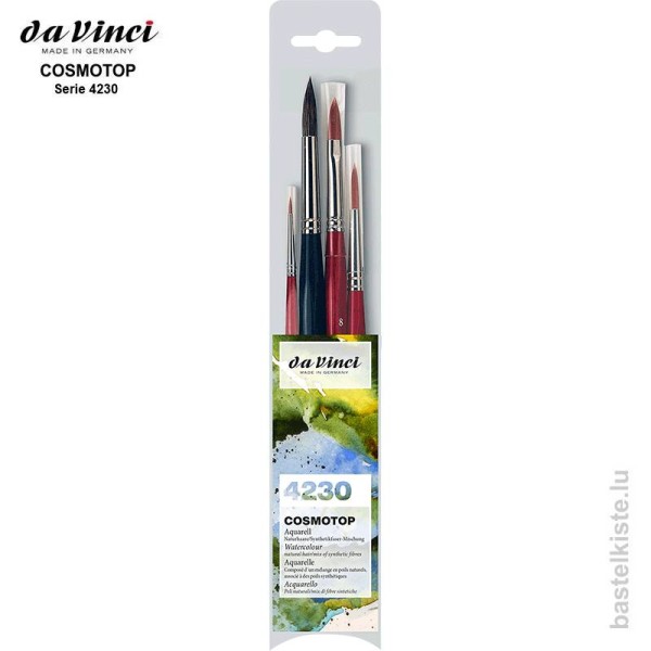 Da Vinci Aquarellmalpinselset COSMOTOP, Pinsel Set 4230