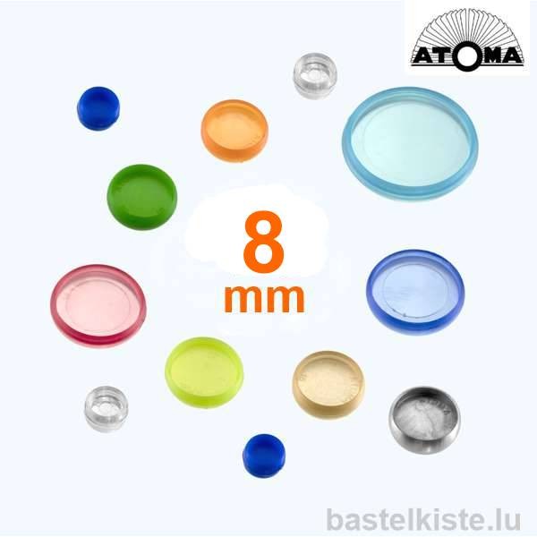 ATOMA Ø 8mm Austauschringe aus Kunststoff, 33 Stück