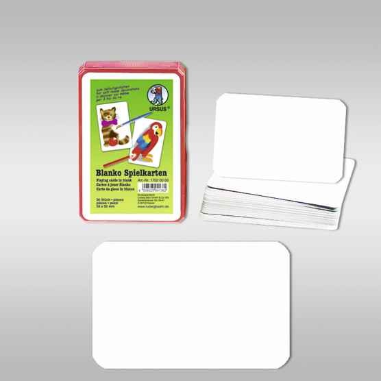 Blanko-Spielkarten 59x91mm, 36 Karten