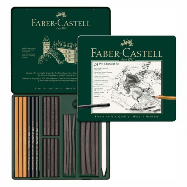 Faber Castell Pitt Charcoal Set - 24 teillig