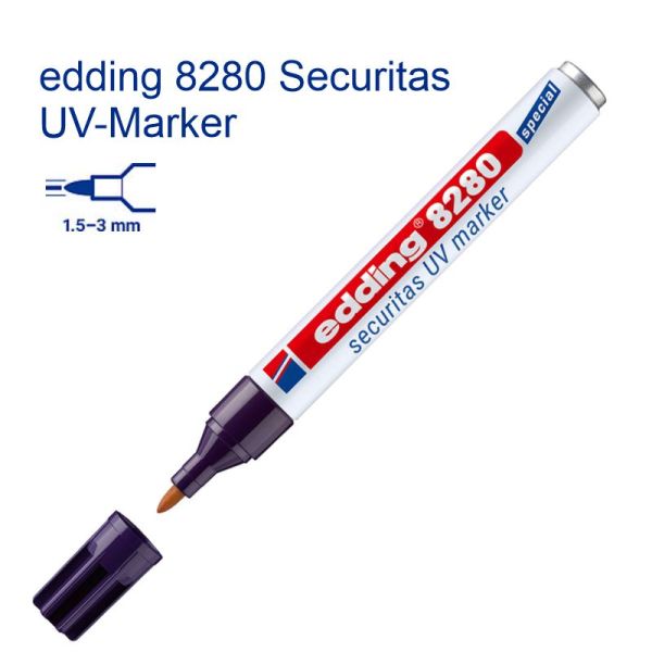 Edding 8280 securitas UV-Marker Rundspitze 1,5-3 mm