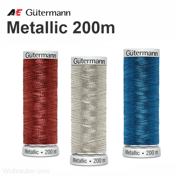 Gütermann Metallic, Metalleffektfaden 200m, Serie 709760
