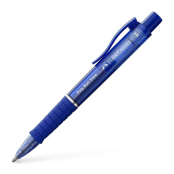Poly Ball View Kugelschreiber, blau