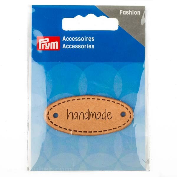 PRYM Accessories Label "Handmade", Leder, 60 x 13mm