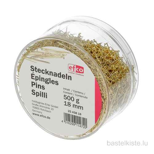 Stecknadeln goldfarben, 500g