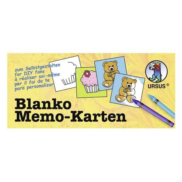 Blanko Memo-Karten weiß, 6x6 cm