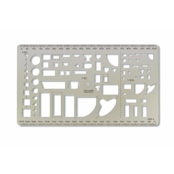 Zeichenschablone Sanitärtechnik