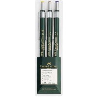 Faber-Castell TK-FINE Druckbleistift 3er Set 0,35 / 0,5 / 0,7 mm