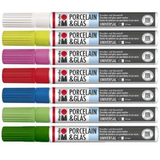 Porzellan & Glas Marker, Ø 2 - 4 mm UNIVERSAL, bastelkiste.lu