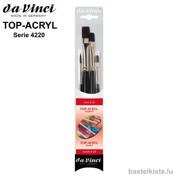 Da Vinci TOP-ACRYL-Malpinselset, Serie 4220