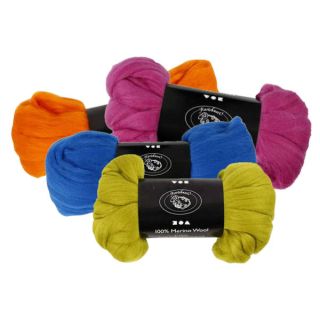 Filzwolle, Merino Wolle zum Naß-Filzen 100g, 21my