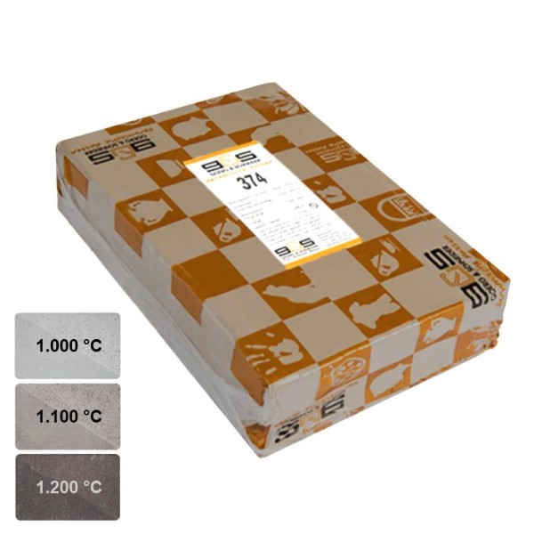 Lehm, Keramikmasse 374 GRAU, 25% Schamotte, 0-0,5mm