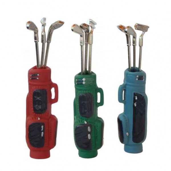 Miniatur Golf-Schläger-Set, farblich sortiert
