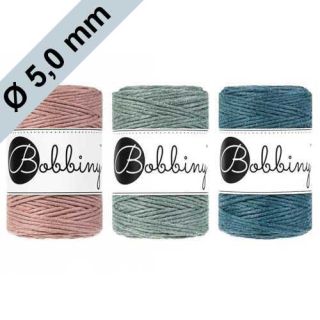 Ø 5,0 mm Bobbiny Macramé, Makramee Garn, 100m