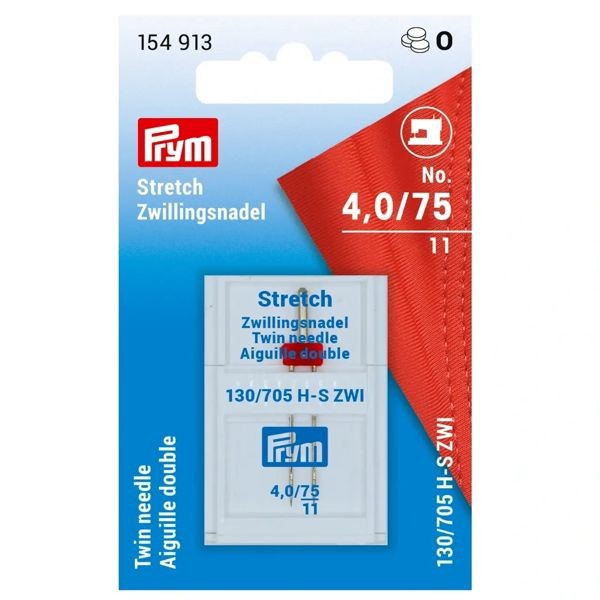 Prym Doppel-Nähmaschinennadel "Stretch", 4,0/75