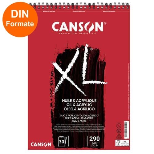Canson XL Öl & Acrylic Spiralblock 290g/m² 30 Blatt