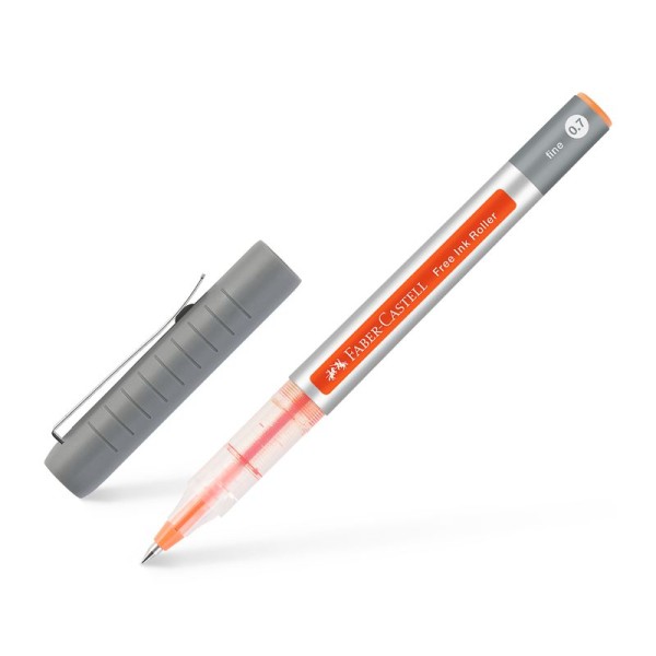 Faber-Castell Free INK Roller fine Strichstärke Ø 0,7 mm, bastelkiste.lu, orange