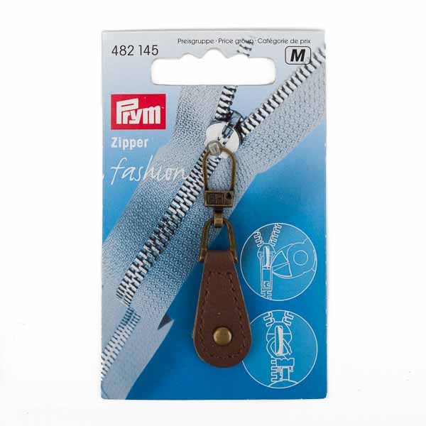 PRYM Fashion-Zipper Leder braun, 1St
