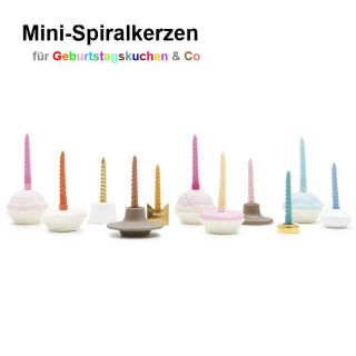 Spiral Geburtstagskerzen, Kuchenkerzen