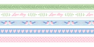 Klebebänder Masking Tape "Love Story"