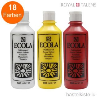 Ecola Gouache, Plakatfarbe, 500 ml