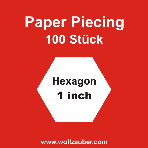 Templates Paper Hexagon 1,0 inch, 100 St.