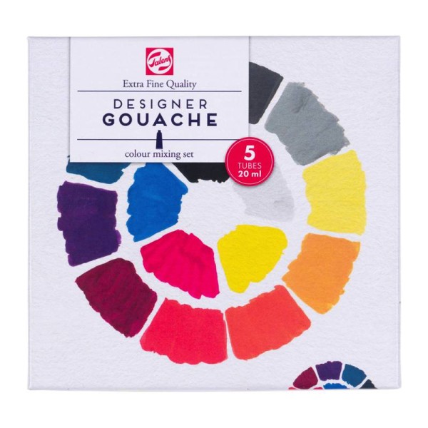 Gouache Extra Fine Quality Primärfarben 5er Set