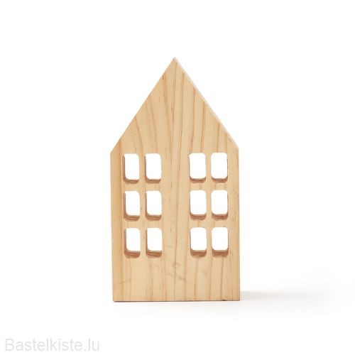 Holzhaus NATUR mit Fenster 80x150x30mm