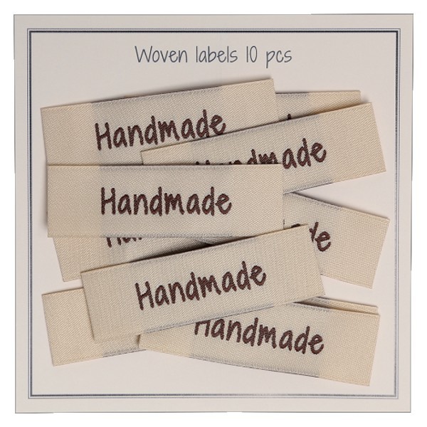 Stoff-Label "Handmade" wollzauber