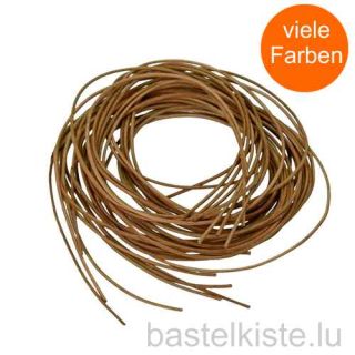 Lederriemen, Lederschnur Ø 2,0 mm, 1m