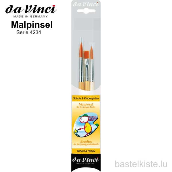 Da Vinci 3-teiliges Malpinsel für die jungen Profis, Serie 4234