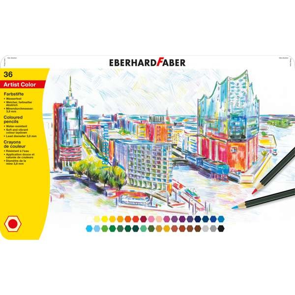 Eberhard Faber Farbstifte Artist Color 36er Blechkasten